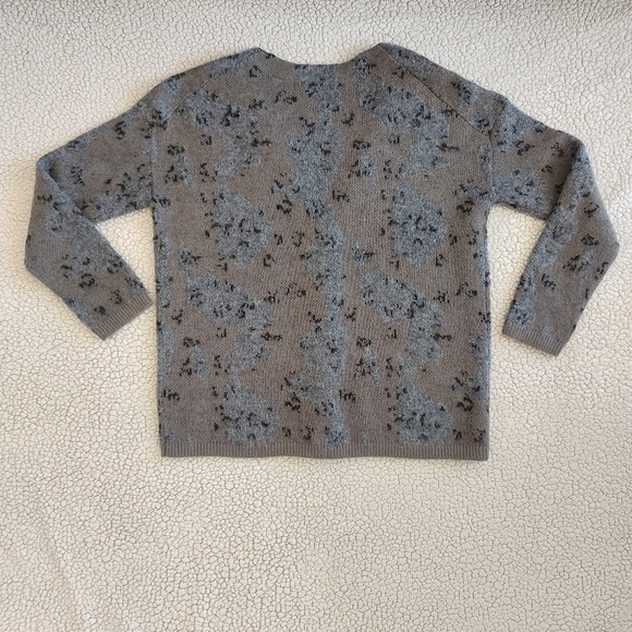 All Saints Wool Blend Mixed Media Texture Camo Cardi Women's Size S, oversized. - Picture 10 of 13